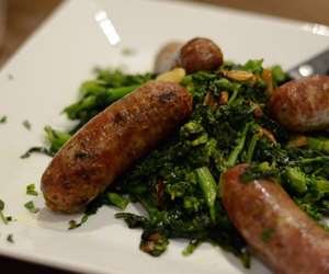Our famous sausage and broccoli rabe